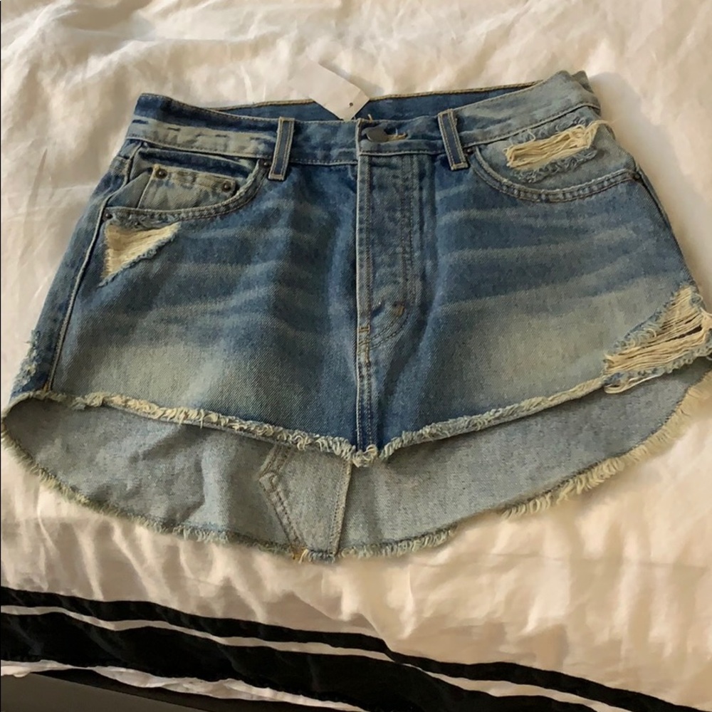 LF/ Carmar Jean skirt with tags